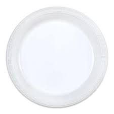 Plastic Plates 9" King Zak