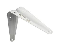White Shelf Bracket (4" x 5") Tuff Stuff