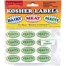 Kosher Labels Pareve Mark It