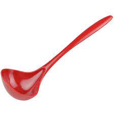 Red Soup Ladle Hutzler