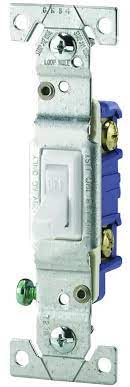 Single Pole Toggle Switch White Eaton