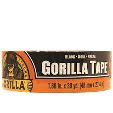 Gorilla Black Duct Tape | 2" x 30 yd | Heavy-Duty | Weather-Resistant