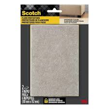 Felt Pads Beige Rectangle 4 inch Scotch