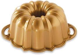 Nordic Ware Gold Bundt Pan | 6 Cup Nonstick Cast Aluminum