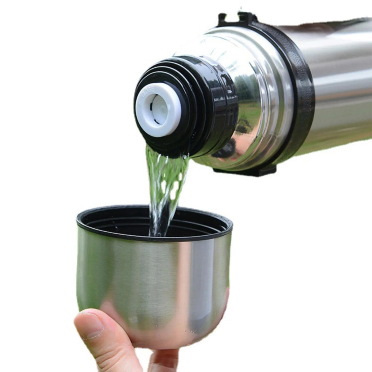 Vacuum Thermos Flask 1L | Stainless Steel | Insulated Travel Bottle | Uniware