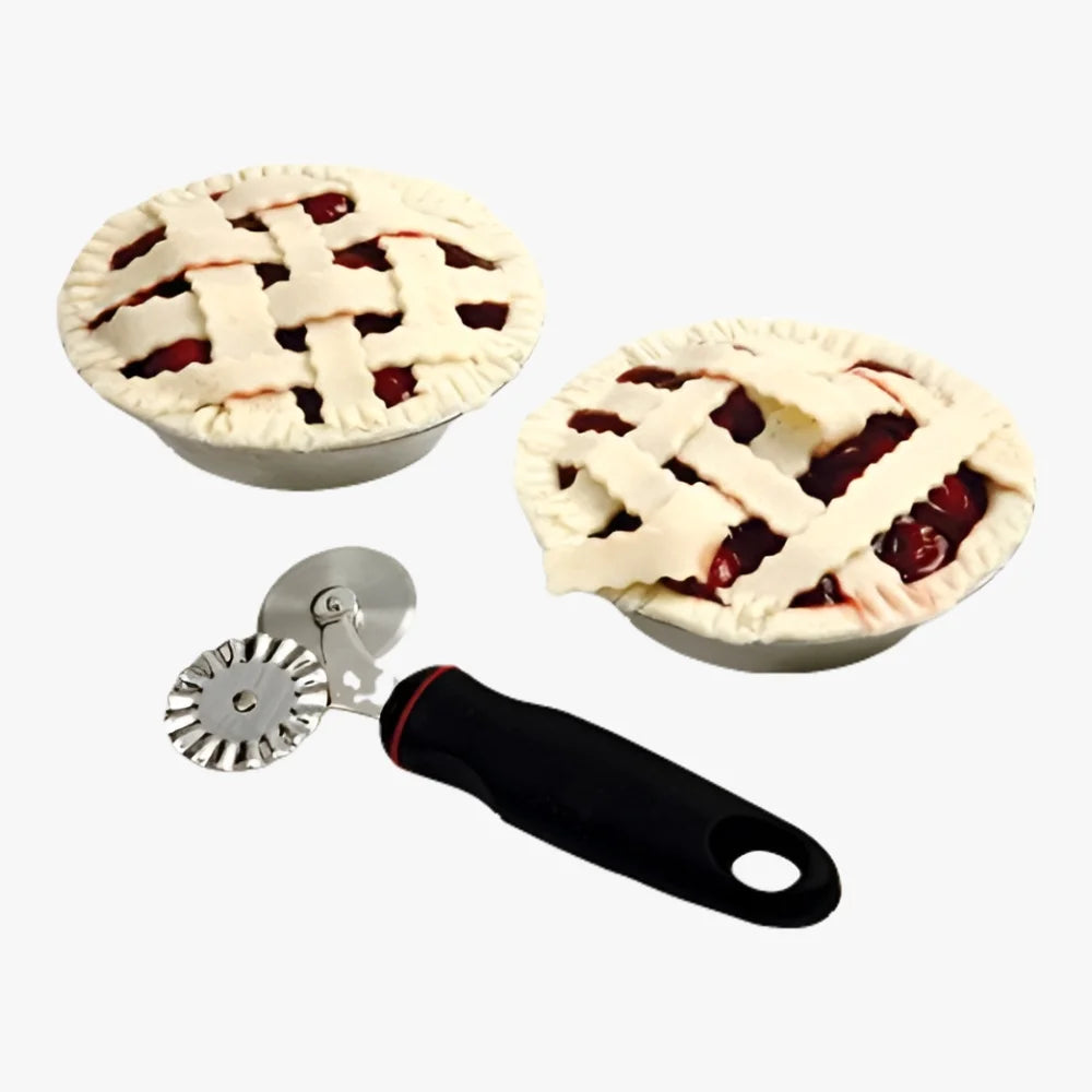 Ravioli / Pastry Wheel by Norpro | Stainless Steel | 7″ x 3″ x .75″