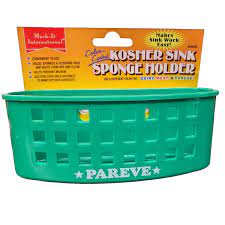 Green Kosher Sink Sponge Holder Mark It