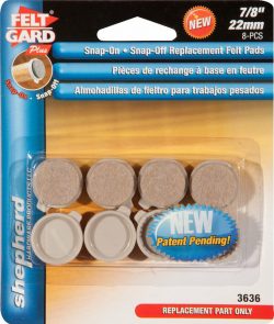 Snap On-Snap Off Replacement Felt Pads 7/8" Shepherd