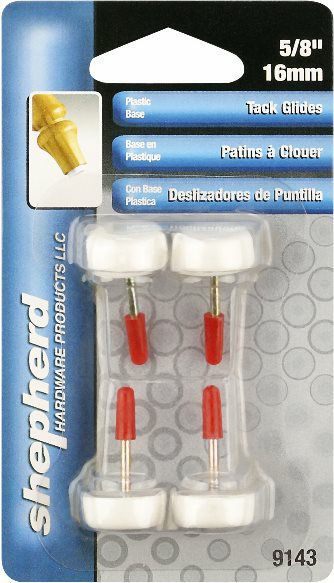 Plastic Tack Glides 5/8" Shepherd