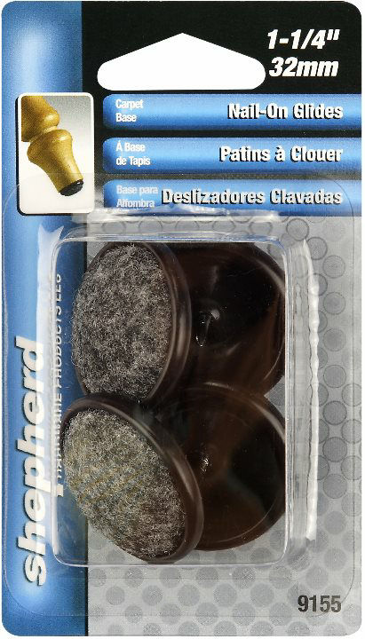 Nail-On Glides 1-1/4" Shepherd