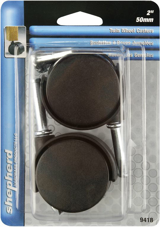 Twin Wheel Casters 2" Shepherd