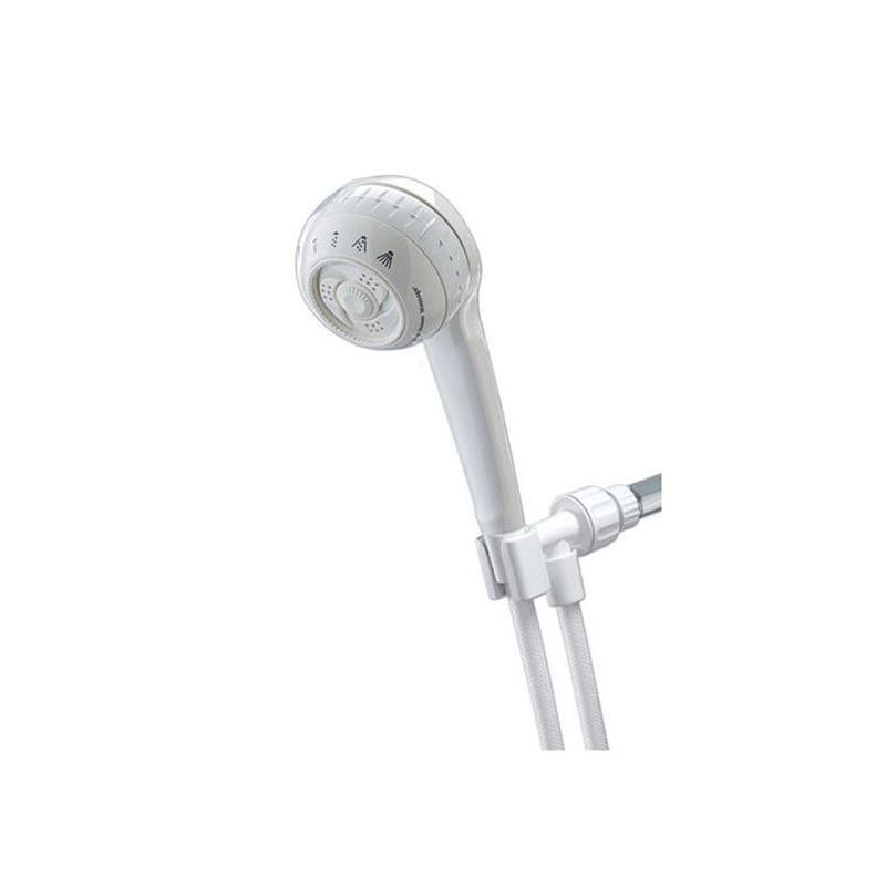 Waterpik PowerSpray+ Shower Head | White | 4 Spray Settings