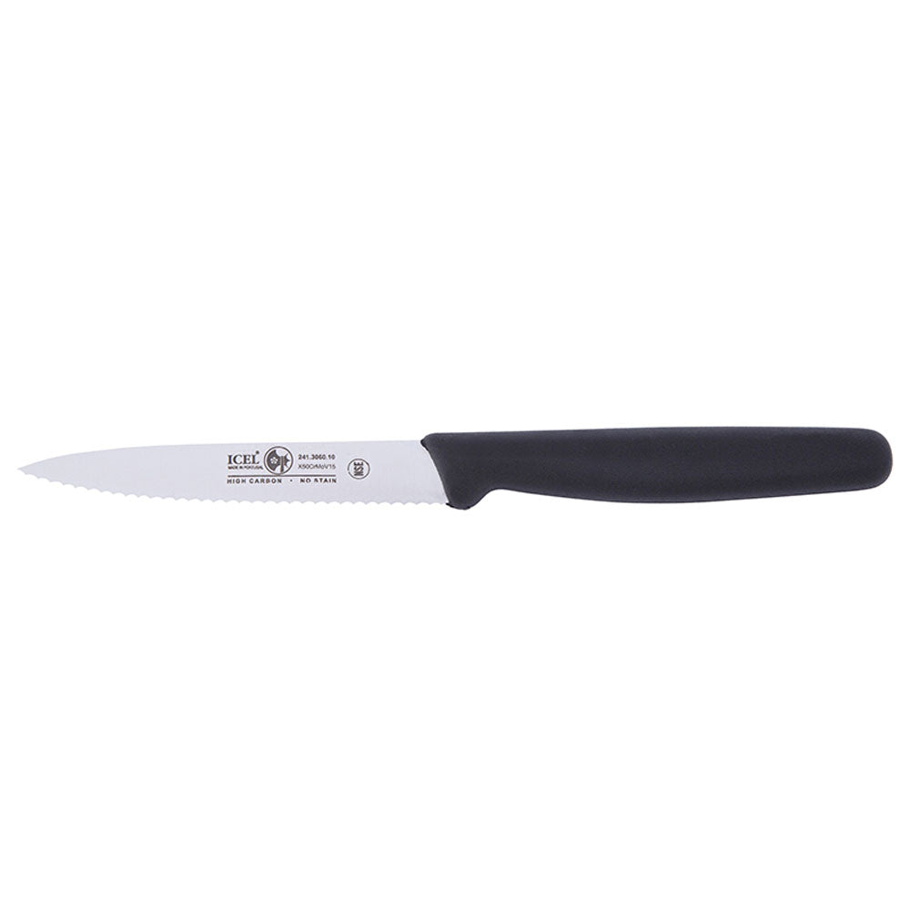 ICEL 4.25" Serrated Paring Knife - Pointy Tip