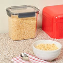 Airtight Food Container | Rounded Corner | Clear plastic | 135 oz/ 4L | Home Basics