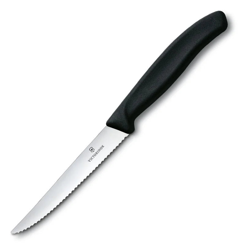 victorinox steak knife Stainless Blade | Black Handle | Serrated