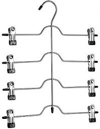 4 Skirt Hanger w/ Clips Quality Hangers