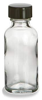 Boston Round Bottles | 1oz | Clear | Glass