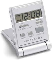 Slim Folding Case Alarm Clock Snooze Westclock