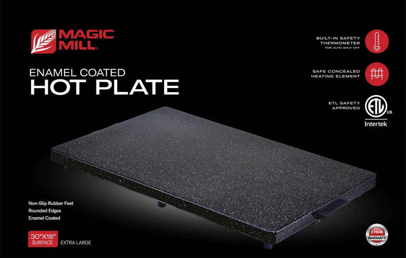 Magic Mill Extra Large Hot Plate | Food Warmer Tray