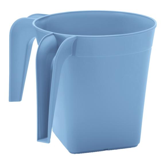Plastic Square Wash Cup Light Blue (1332)
