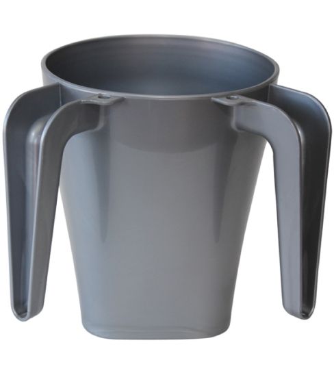 Plastic Square Wash Cup Grey (1332)