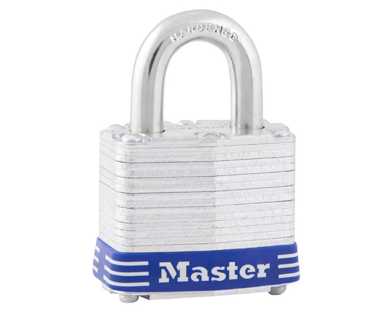 Laminated Steel Padlock 3D | 1-9/16" | Silver | Master Lock