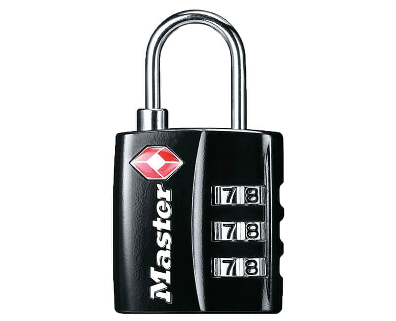 TSA Accepted Luggage Lock 1-3/16" | 4680DBLK | Black | Master Lock