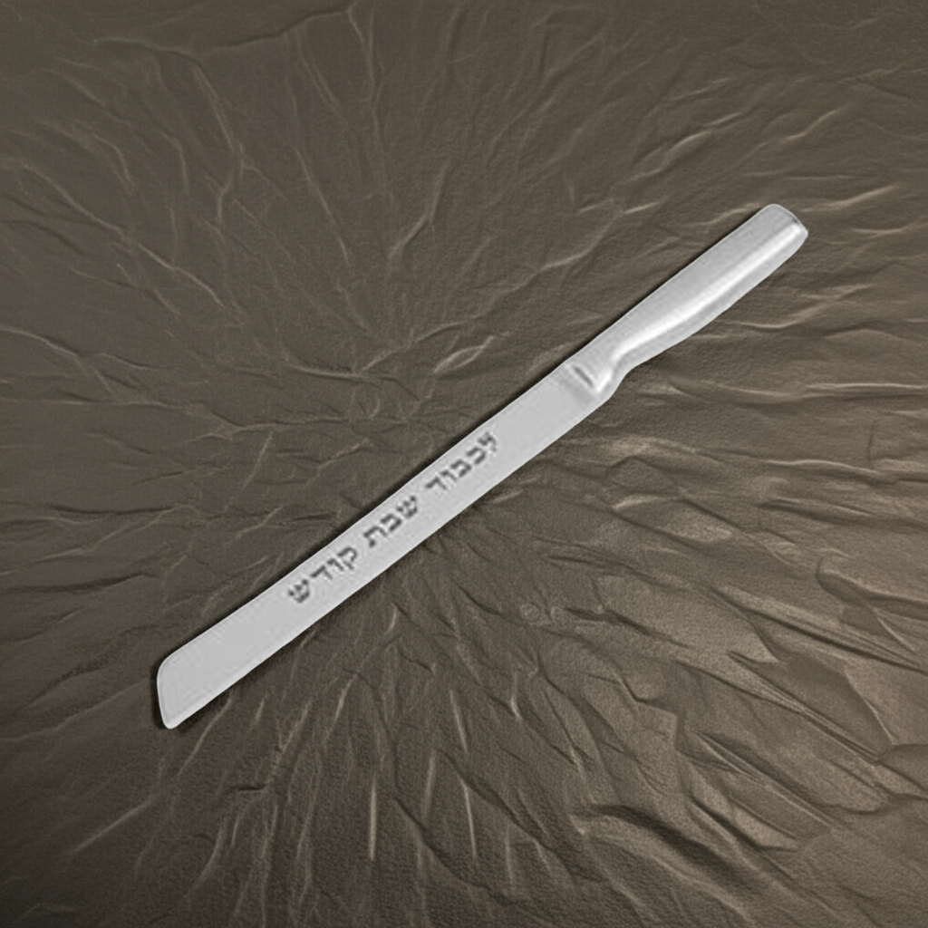 Icel Knife Straight 7" | Shabbat Kodesh Knife | Stainless Steel | Silver