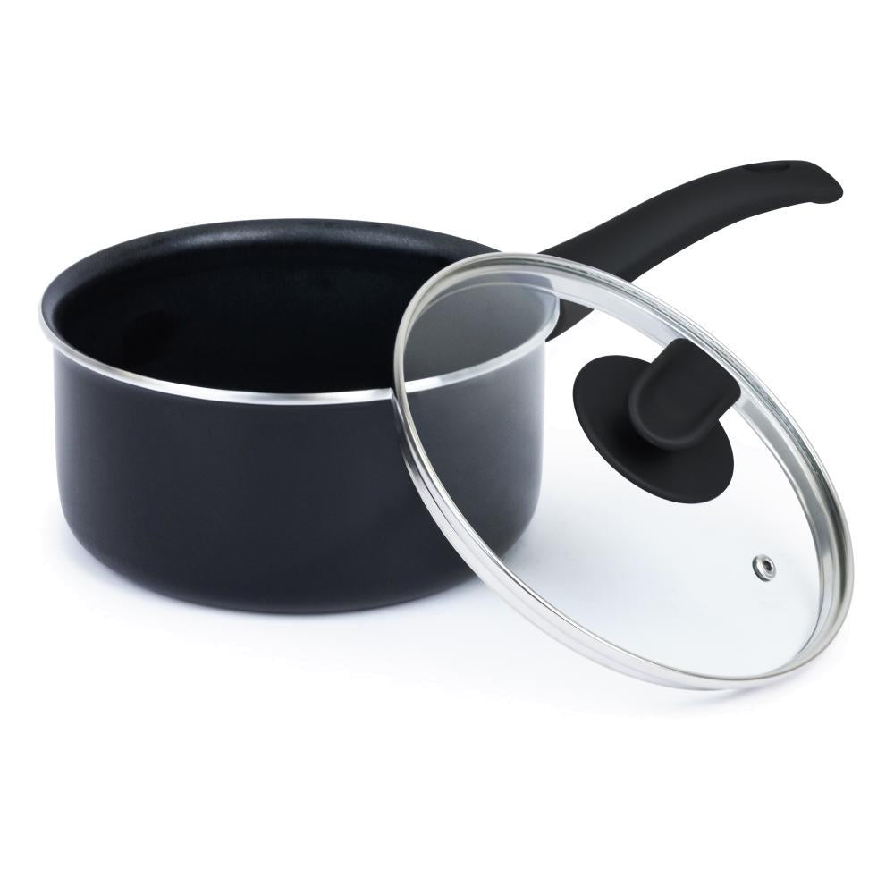 Nonstick Sauce Pan 1.5QT Black Handle