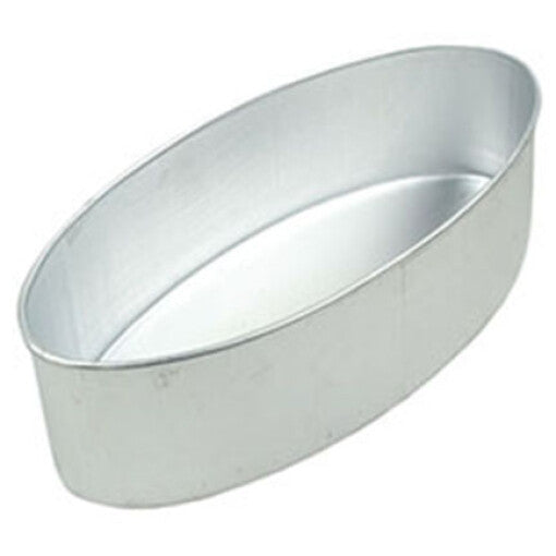 Aluminum Oval Challah Pan-Silver
