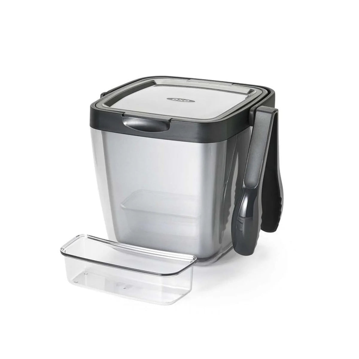 OXO 3-Piece Ice Bucket Set | Insulated with Tongs & Tray