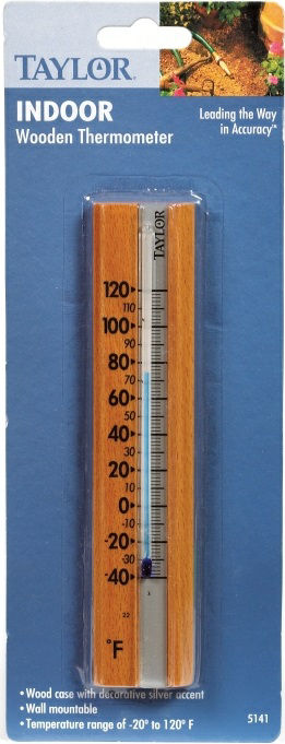 Thermometer Indoor Wooden Taylor