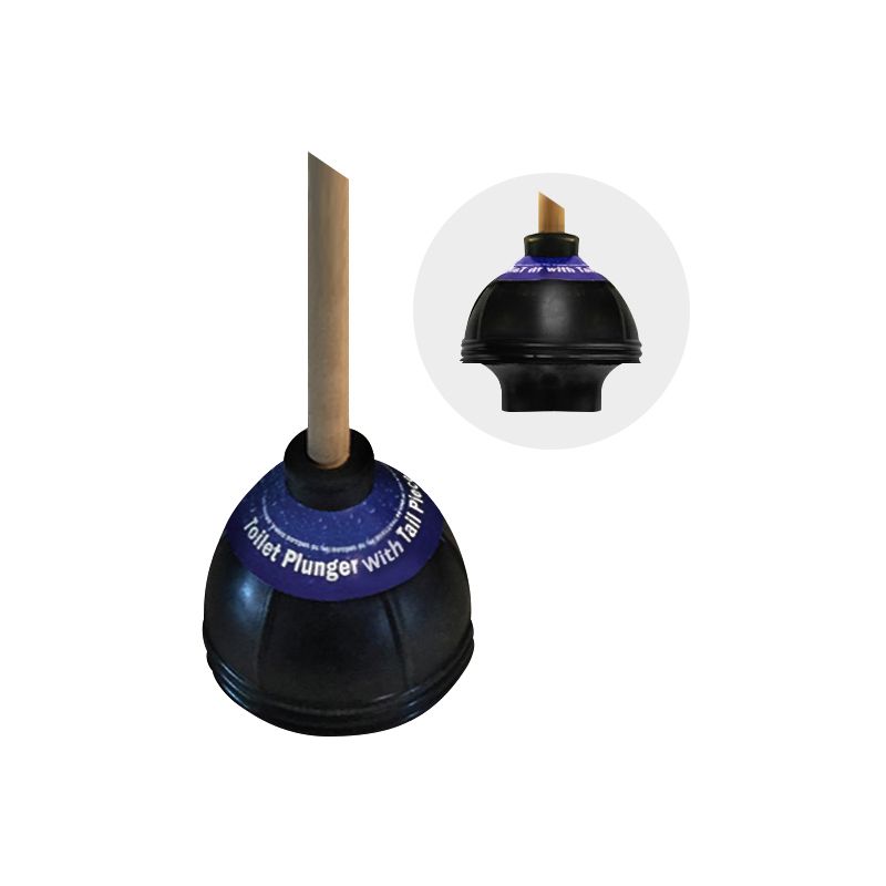 Toilet Plunger | 5-3/4" Cup | 21″ Handle | Plumb Tech