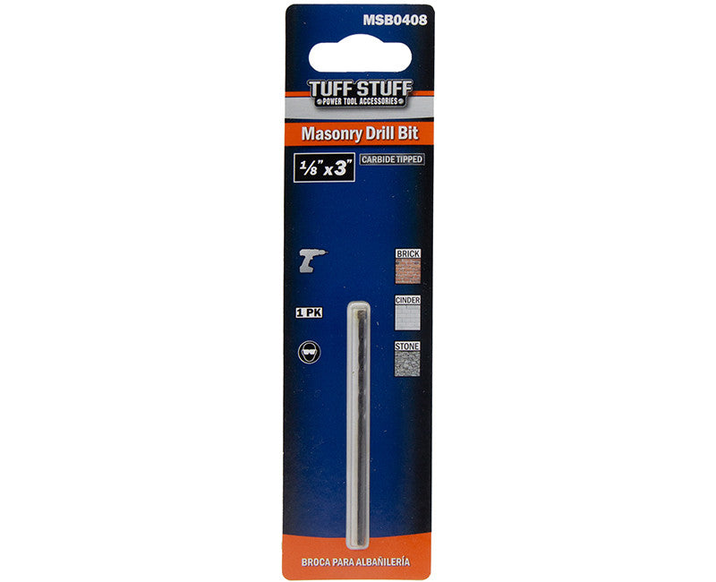Masonry Drill Bit 1/8"x3"