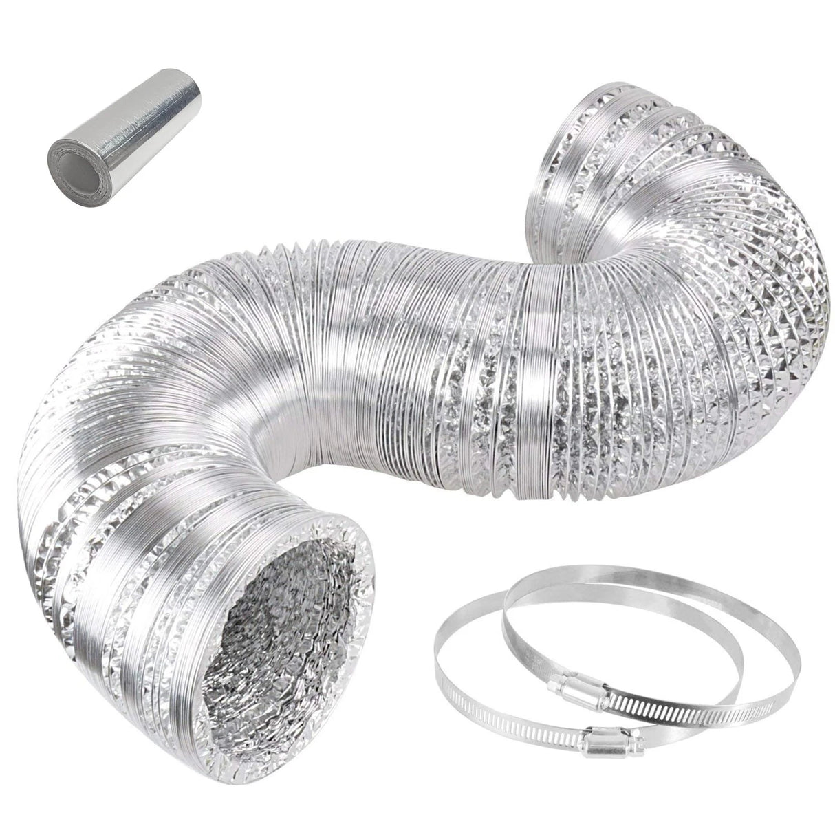 Aluminum Foil Dryer Vent Hose 6 1/2 Feet