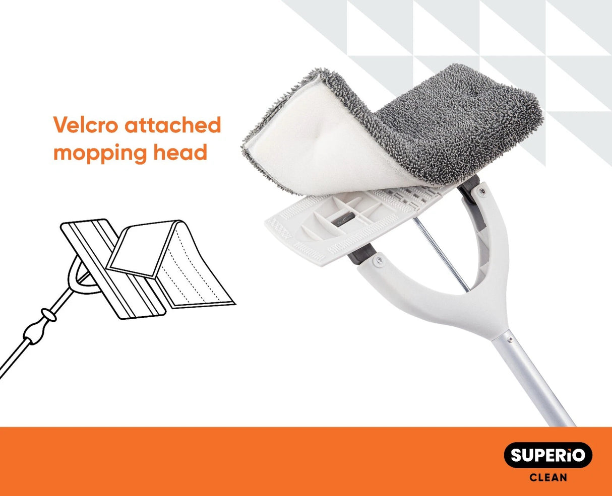 Superio Microfiber Self-Wring Mop | Washable Pad