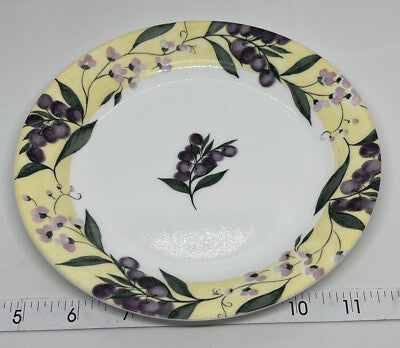 Corelle Floral Grapes Plate 7.25"
