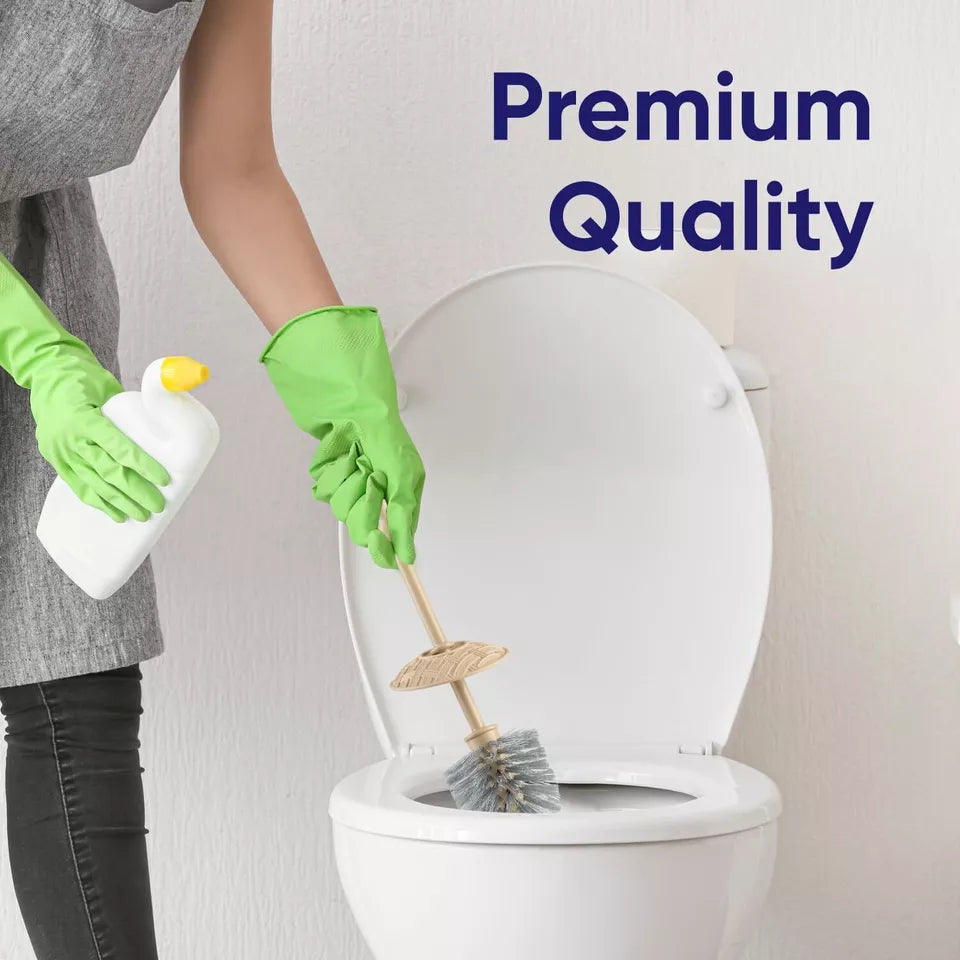 Toilet Brush and Holder | Wicker Style | Beige | Superio