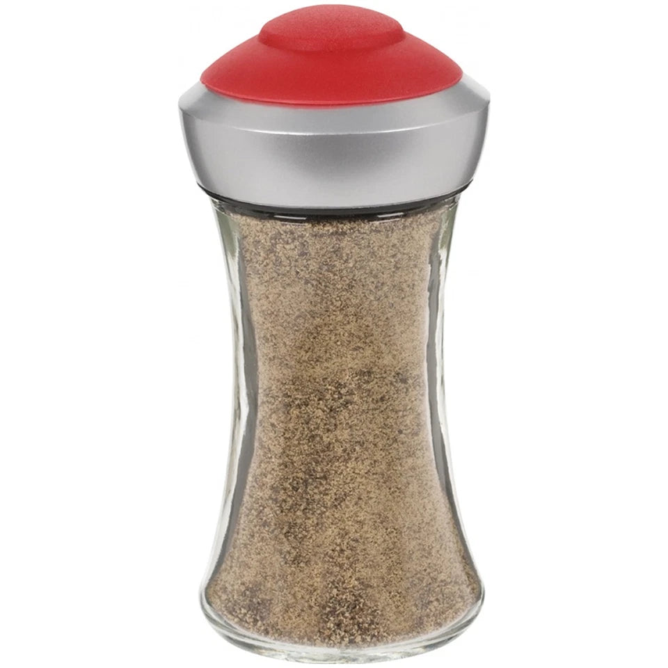 Salt and Pepper Shaker | Round Shape | Red Cap | Trudeau