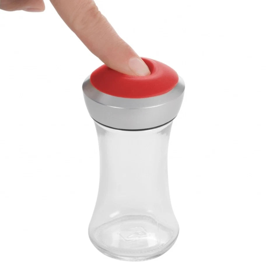 Salt and Pepper Shaker | Round Shape | Red Cap | Trudeau