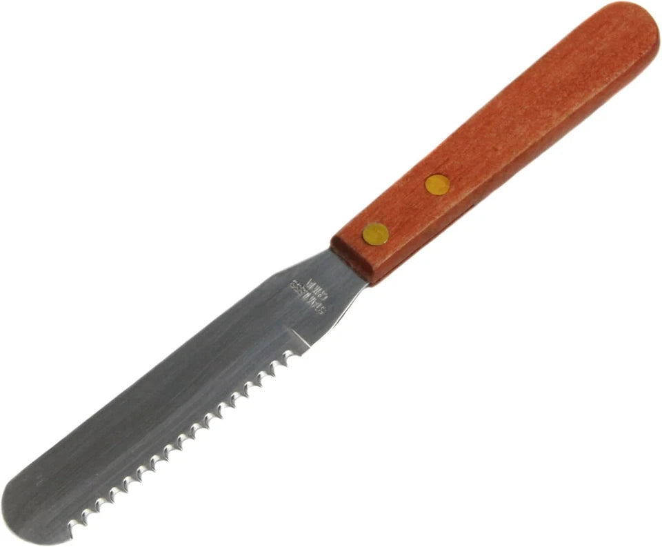 Stainless Steel Knife Cut and Spread | Wood Handled | Chef Craft