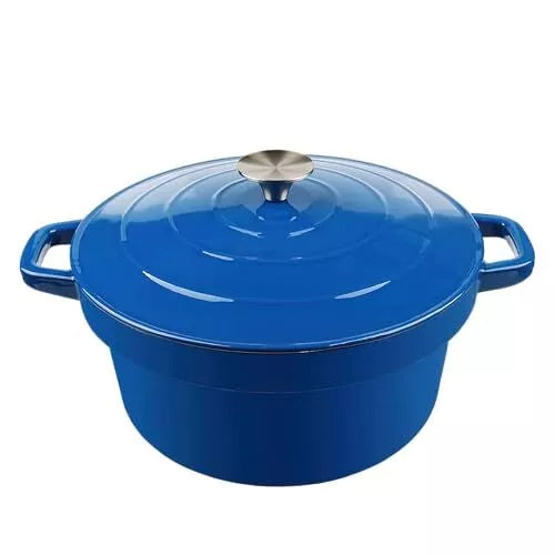 Dutch Oven Cast Iron Blue 6QT Eurostar