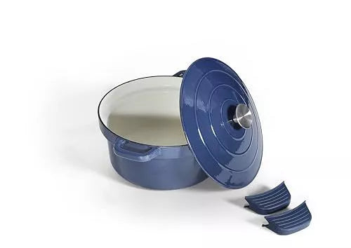 Dutch Oven Cast Iron Blue 6QT Eurostar