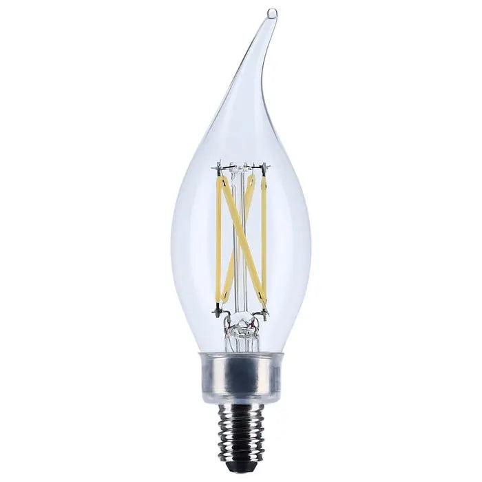 Candelabra Base Flame Tip Bulb 5.5W 3500K