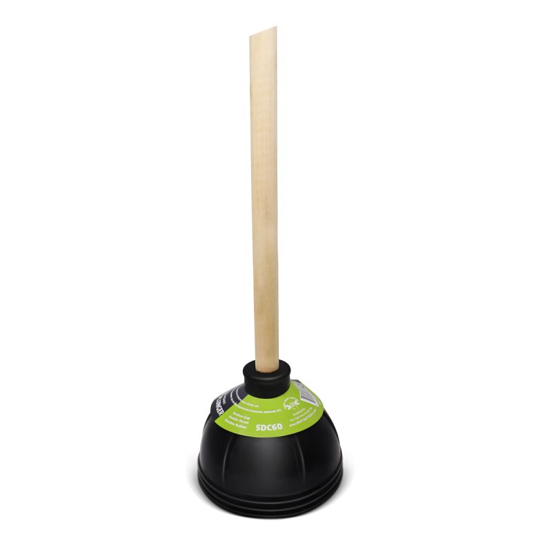 Force Cup Plunger | Jumbo Rubber Cup & Wood Handle | GripTight Tools