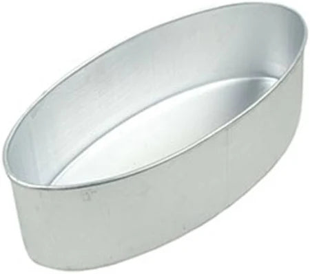 Aluminum Oval Challah Pan-Silver