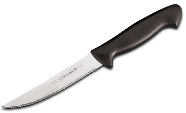 Tramontina Steak Knife 5” | Black | Stainless Steel | Micro Serrated