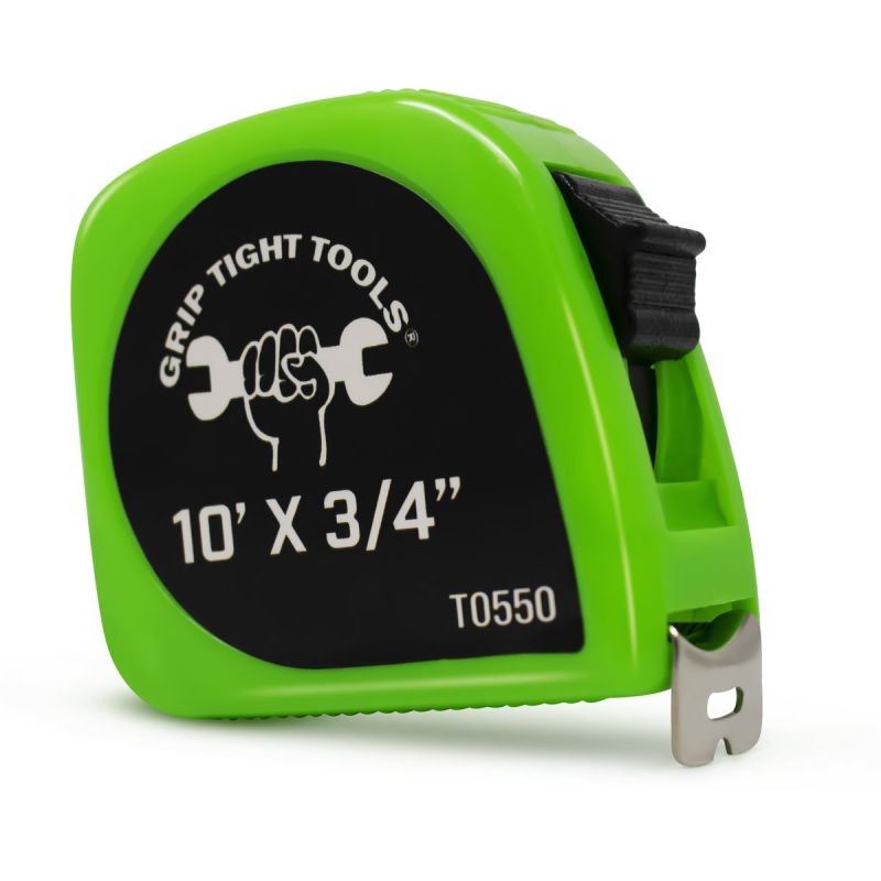 Tape Measure | Neon Green | 16′×¾″ | Power Lock | Grip Tight Tools