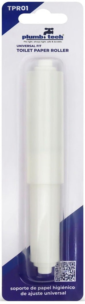 Toilet Paper Roller | Universal Fit | White Plastic | Plumb Tech