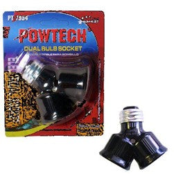 2 Socket Lamp Holder Adapter Trisonic